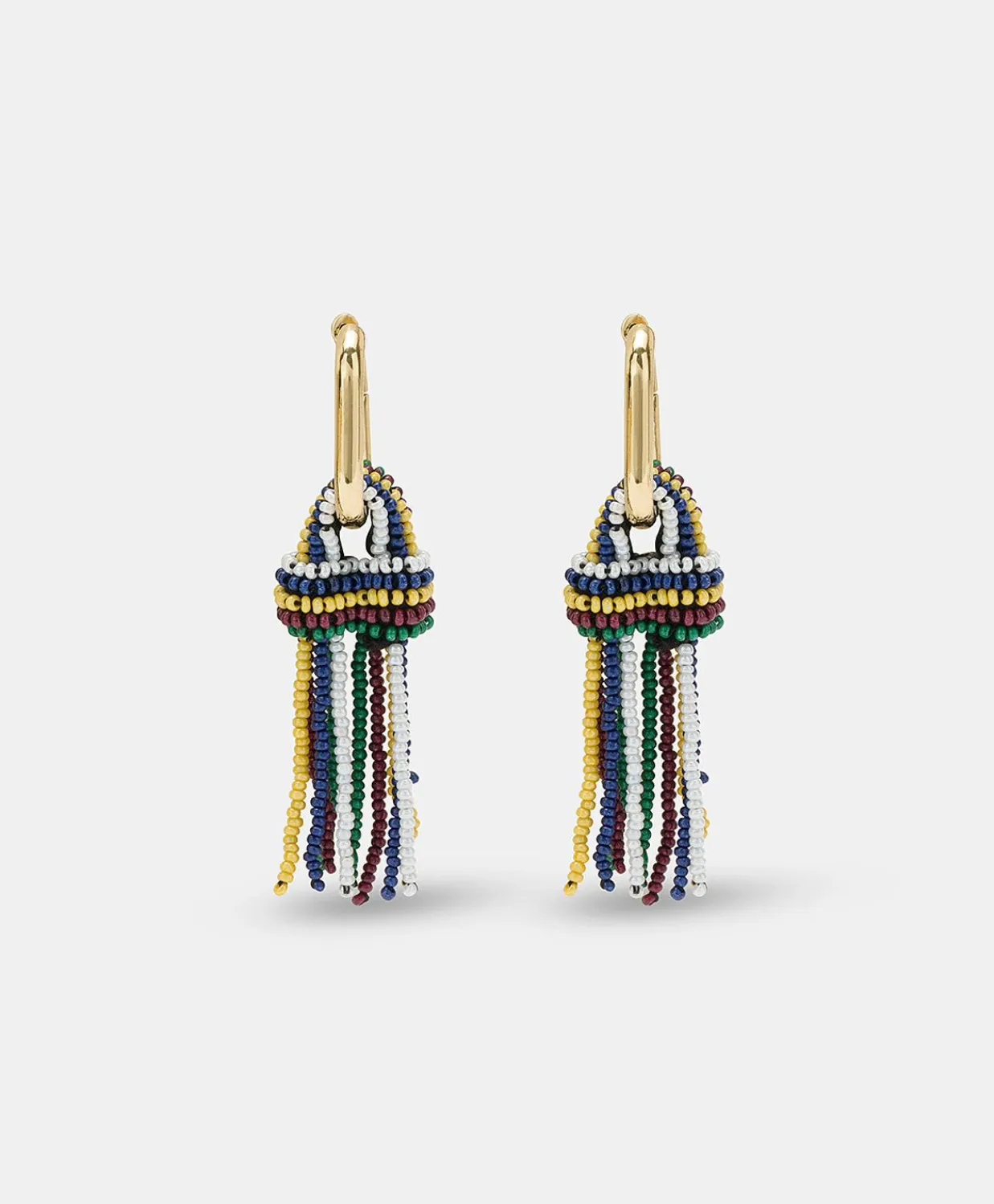 Donne Momonì Bijoux-Orecchini Zimmari Con Perline - Verde Multicolor
