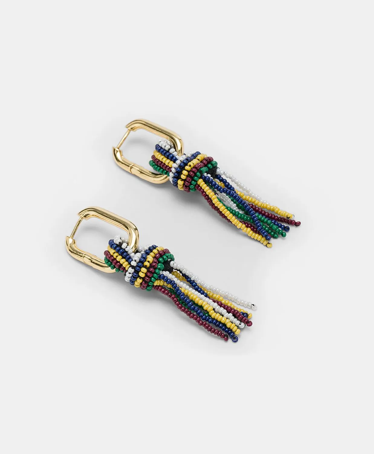 Donne Momonì Bijoux-Orecchini Zimmari Con Perline - Verde Multicolor
