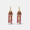 Donne Momonì Bijoux-Orecchini Zimmari Con Perline - Bruciato Multicolor
