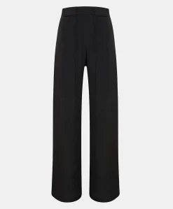 Donne Momonì Pantaloni E Shorts-Pantaloni Aspen In Acetato Seta - Nero