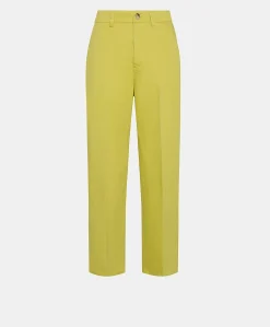 Donne Momonì Pantaloni E Shorts-Pantaloni Fucsia Bis In Gabardina - Acido