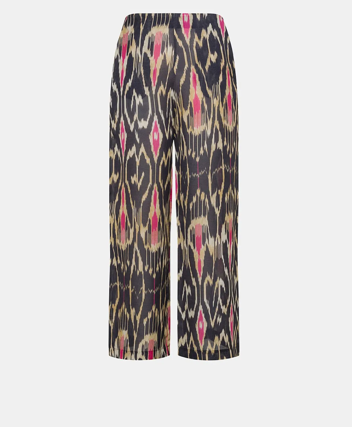 Donne Momonì Pantaloni E Shorts-Pantaloni Ginepro In Viscosa Lino - Multicolor Blu