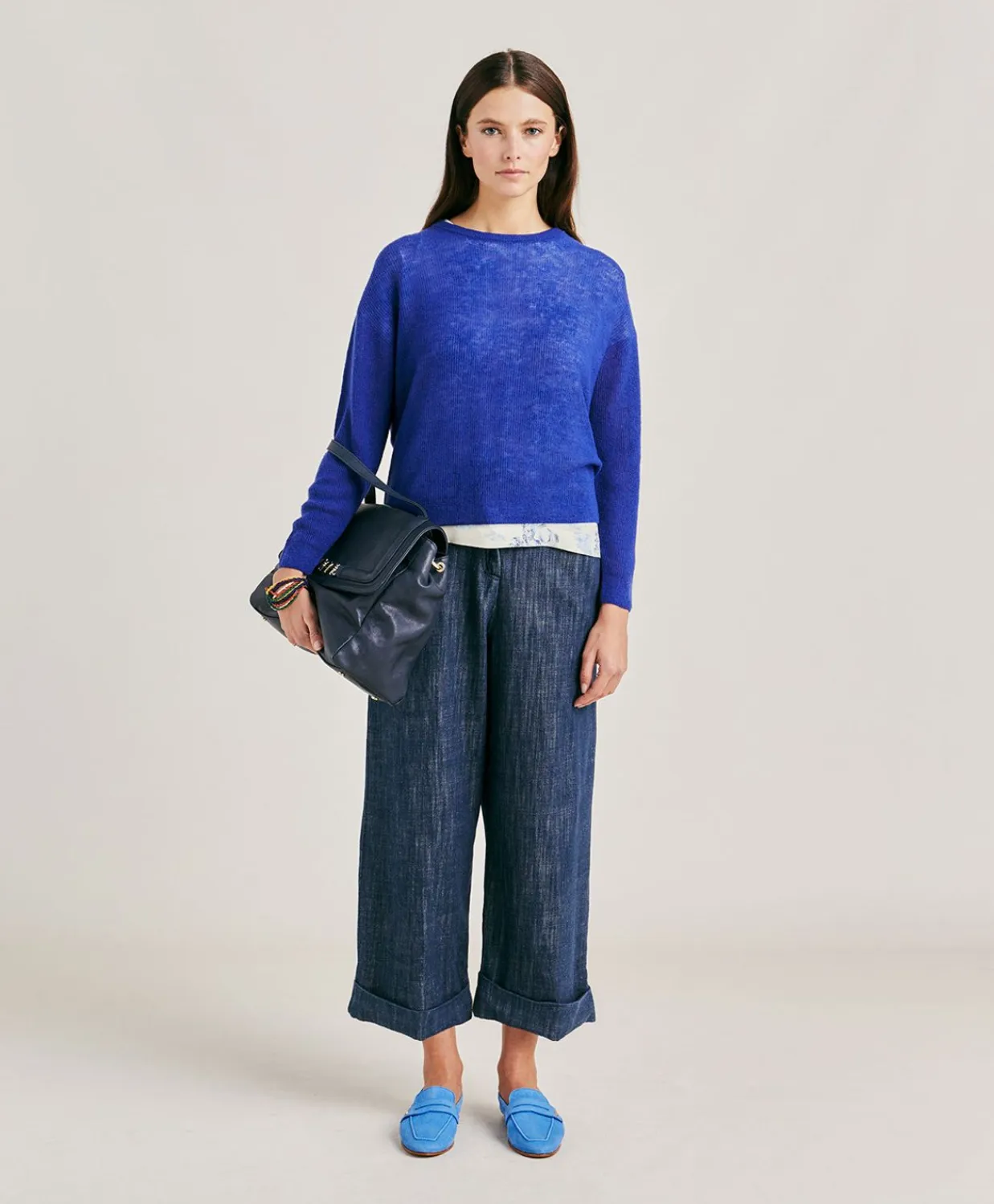 Donne Momonì Pantaloni E Shorts-Pantaloni Grecale In Denim - Blu Jeans