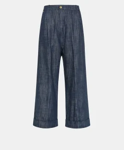 Donne Momonì Pantaloni E Shorts-Pantaloni Grecale In Denim - Blu Jeans