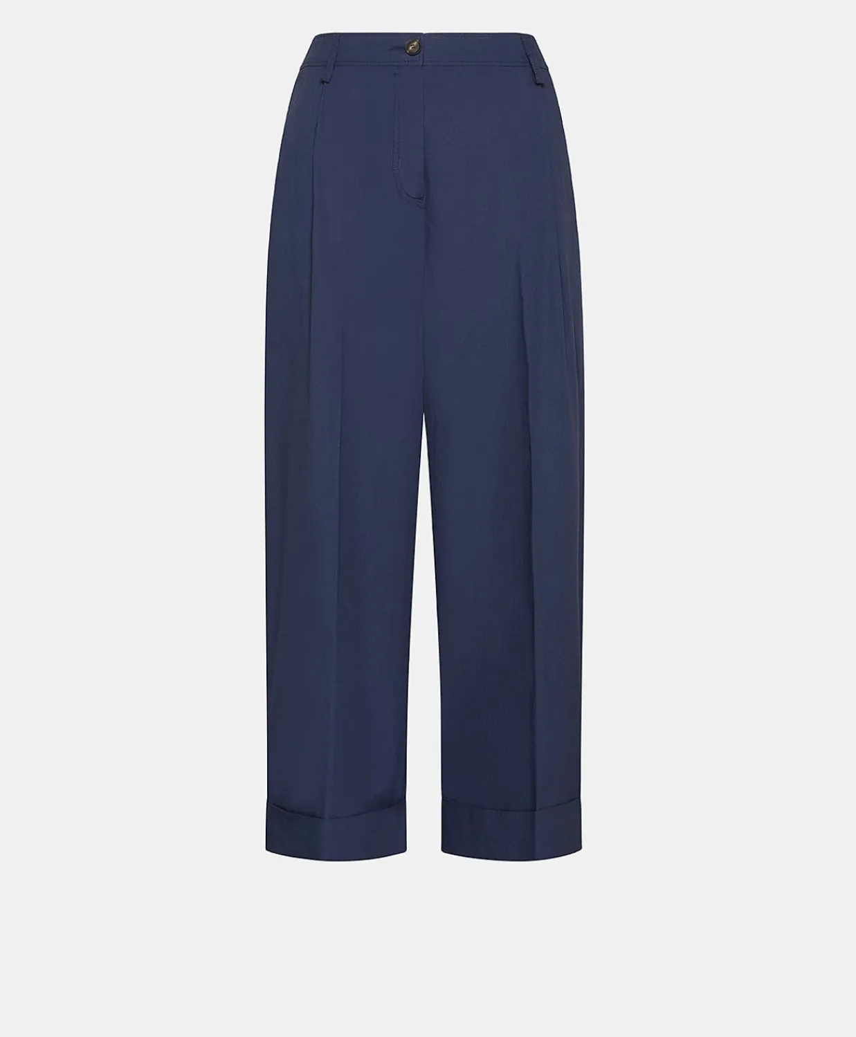 Donne Momonì Pantaloni E Shorts-Pantaloni Grecale In Popeline - Blu