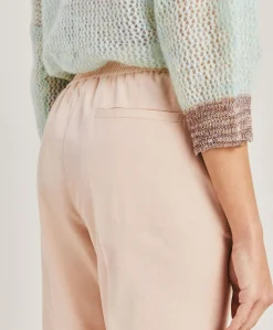 Donne Momonì Pantaloni E Shorts-Pantaloni Haiti In Gabardina - Bocciolo