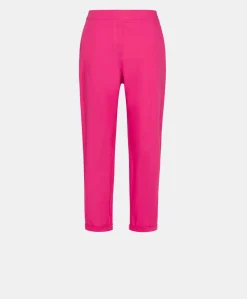 Donne Momonì Pantaloni E Shorts-Pantaloni Idaho In Popeline - Fucsia