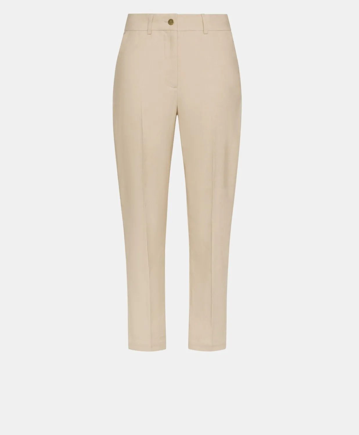 Donne Momonì Pantaloni E Shorts-Pantaloni Joy In Denim Leggero - Crema