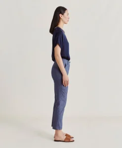 Donne Momonì Pantaloni E Shorts-Pantaloni Joy In Denim Leggero - Blu Jeans