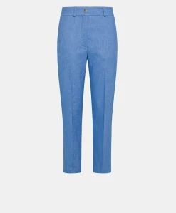 Donne Momonì Pantaloni E Shorts-Pantaloni Joy In Denim Leggero - Azzurro