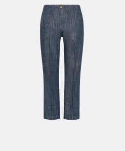 Donne Momonì Pantaloni E Shorts-Pantaloni Lora In Denim - Blu Jeans
