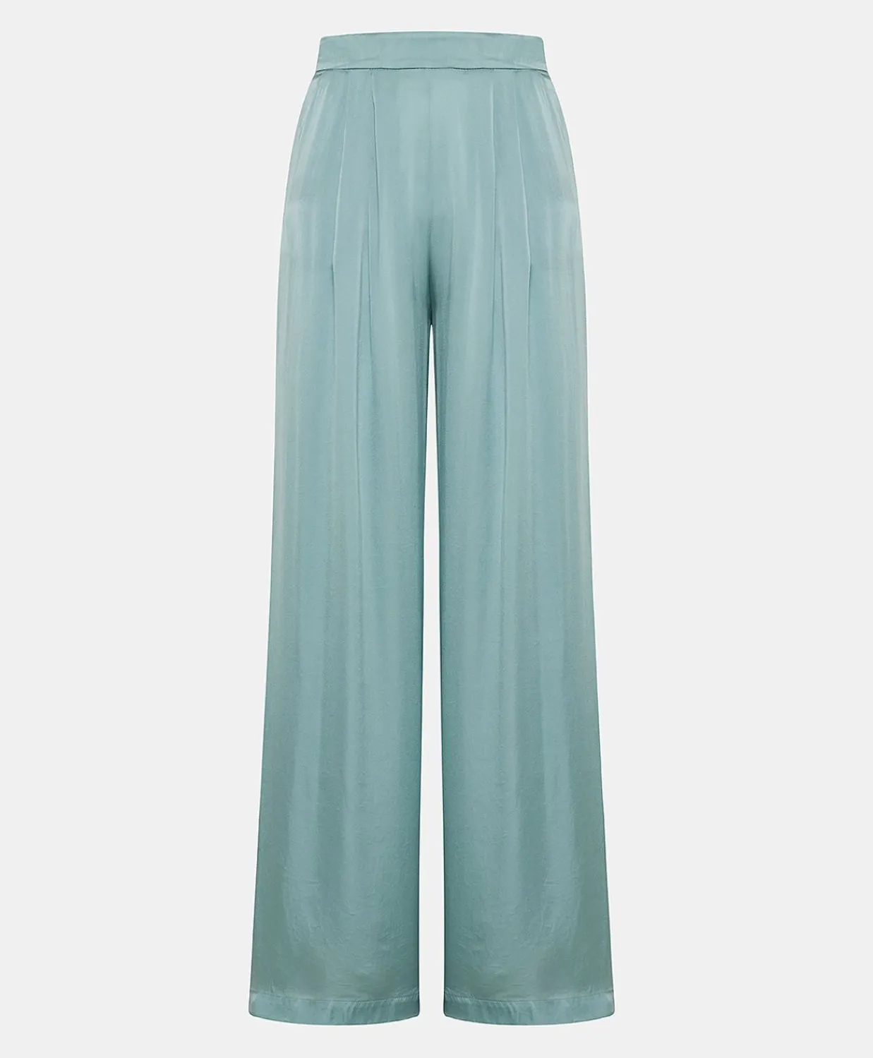 Donne Momonì Pantaloni E Shorts-Pantaloni Patrice Bis In Seta Unita - Ceruleo