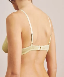 Donne Momonì Reggiseni-Reggiseno Amethist In Jersey Lurex - Acido