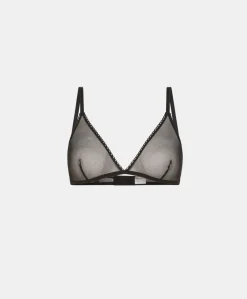 Donne Momonì Reggiseni-Reggiseno Amethist In Tulle - Nero