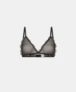 Donne Momonì Reggiseni-Reggiseno Vipera In Tulle - Nero