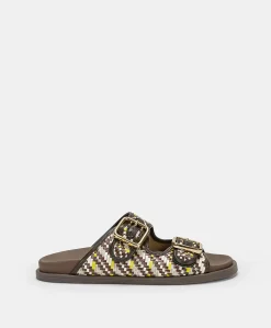 Donne Momonì Scarpe-Sandali Chamorro Con Intreccio - Marrone / Multicolor