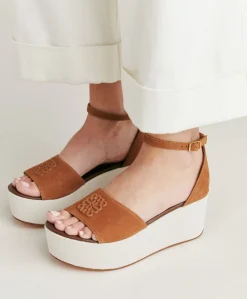 Donne Momonì Scarpe-Sandali Soraya In Pelle E Canvas - Cuoio