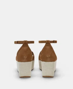 Donne Momonì Scarpe-Sandali Soraya In Pelle E Canvas - Cuoio