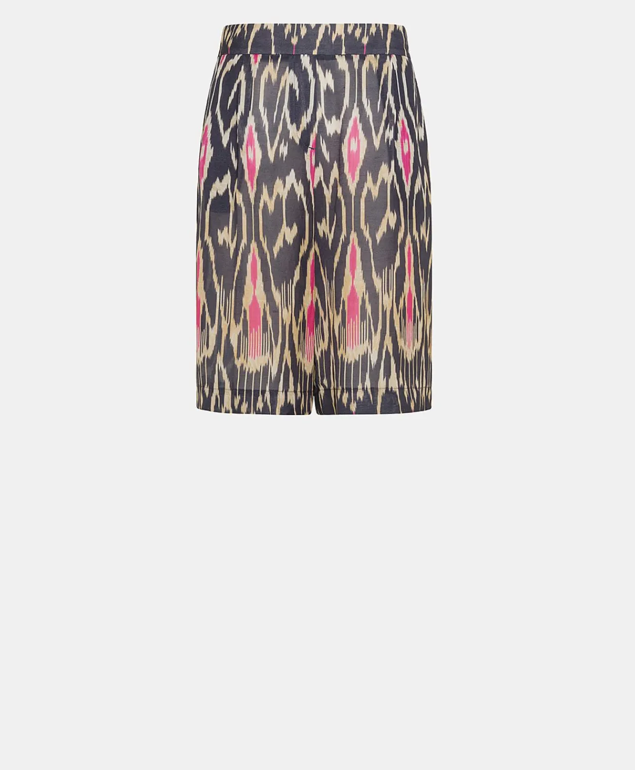 Donne Momonì Completi E Talleur-Short Nina In Viscosa Lino - Multicolor Blu
