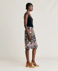 Donne Momonì Completi E Talleur-Short Nina In Viscosa Lino - Multicolor Blu
