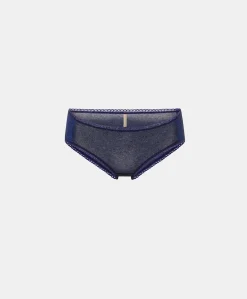 Donne Momonì Slip-Slip Amaca In Jersey Lurex - Bluette