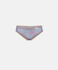 Donne Momonì Slip-Slip Amaca In Nylon Stampato - Bluette/Fucsia