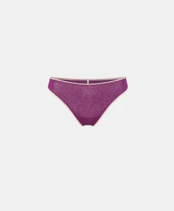 Donne Momonì Slip-Slip Arca In Jersey Lurex - Ciclamino