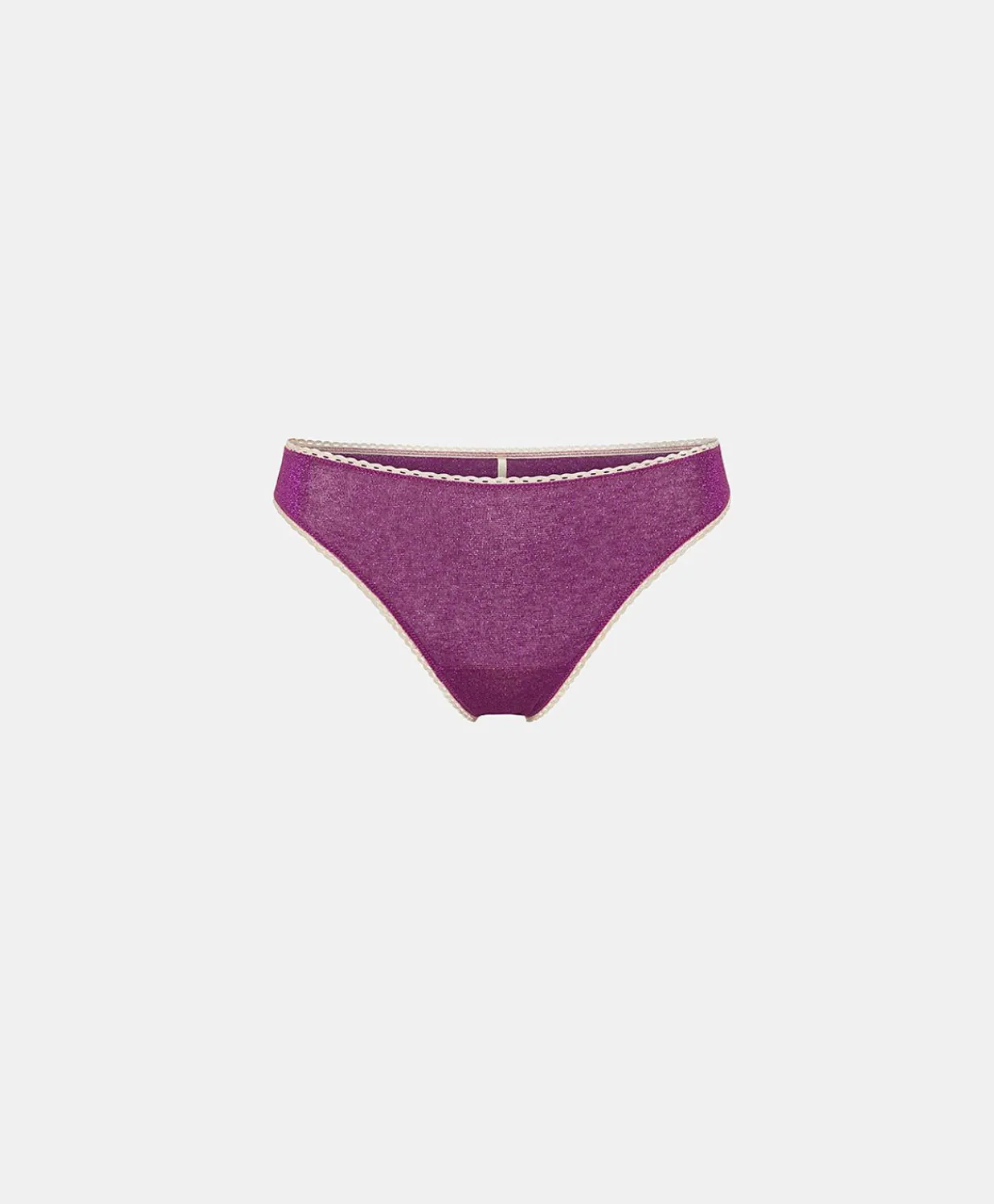 Donne Momonì Slip-Slip Arca In Jersey Lurex - Ciclamino