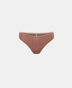 Donne Momonì Slip-Slip Arca In Jersey Lurex - Terracotta