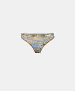 Donne Momonì Slip-Slip Arca In Nylon Stampato - Ceruleo Multicolor