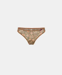 Donne Momonì Slip-Slip Arca In Nylon Stampato - Army Multicolor