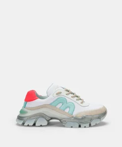 Donne Momonì Scarpe-Sneakers Puffin - Bianco/Multicolor