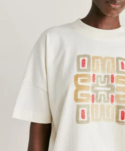 Donne Momonì T-Shirts E Top-Thirt Himba In Jersey - Naturale