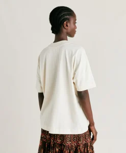Donne Momonì T-Shirts E Top-Thirt Himba In Jersey - Naturale