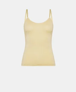 Donne Momonì Body E Tute-Top Airelle In Jersey Lurex - Acido